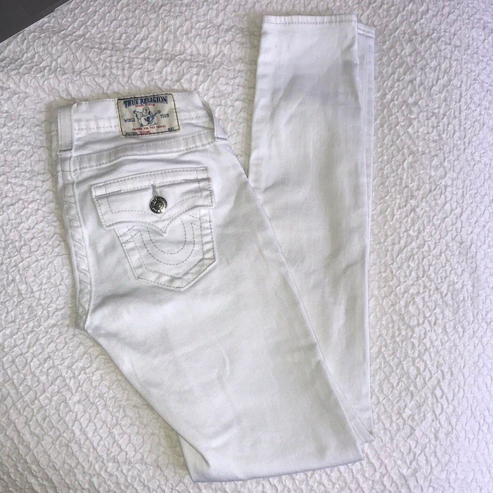 True Religion white jeans